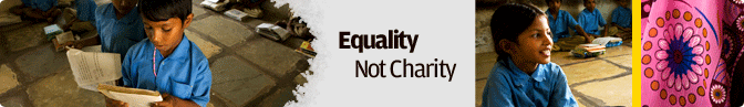 equality not charity