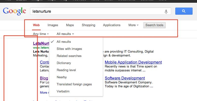 Google Search Tools UI Readjusted/ Revamped in Header