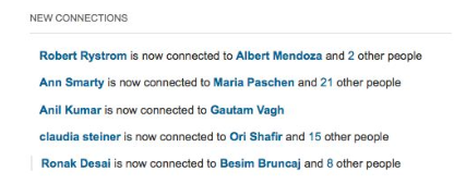 Network Updates on Email