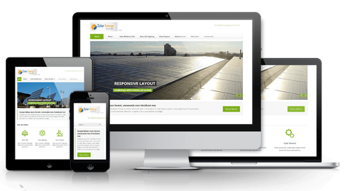 Reponsive Website for Solar Energy Business