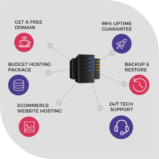 Domain, hosting & backup