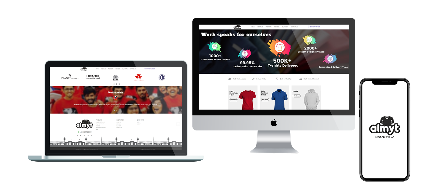 CMS Website development for Apparels Manufacturers 