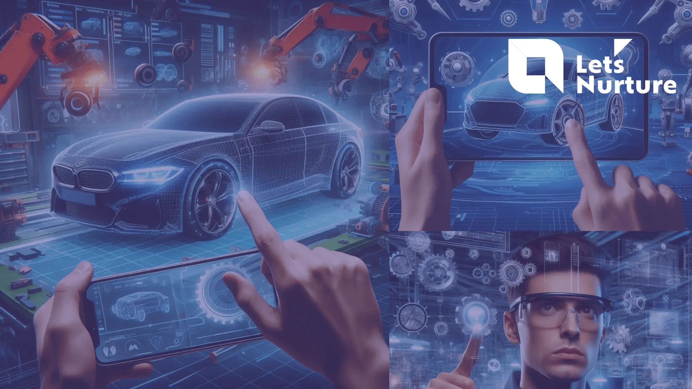 Augmented reality dashboard displaying real-time navigation in a car